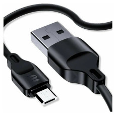 Кабель USB-microUSB "Hoco" (1м) 2,4А (ткань) черный New (X89)