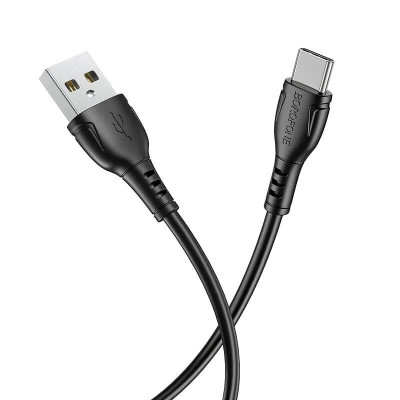 Кабель USB-Type-C "Borofone" (1м) 3А (магнит) черн New (BX41)