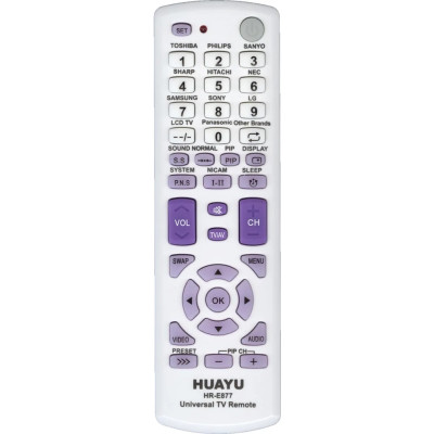ПДУ УНИВЕРСАЛ HR-E877 PURPLE TV HUAYU