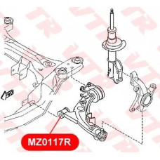 Сайлентблок рычага передней подвески, передний VTR (MZ0117R)
