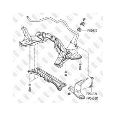 Тяга стабилизатора передняя левая FIXAR (FP0633L)