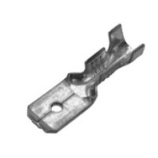 Клемма ножевая (№85) 6.4x0.8 штекер DJ617-6.3A неизолированная никель   сечение 0.5-0.8 мм2