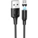 Кабель USB - MicroUSB Borofone BX41 (2.4A, магнитный) Черный