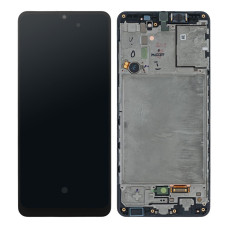 Дисплей для Samsung Galaxy A31 (A315F) модуль с рамкой Черный - (In-Cell) - Премиум