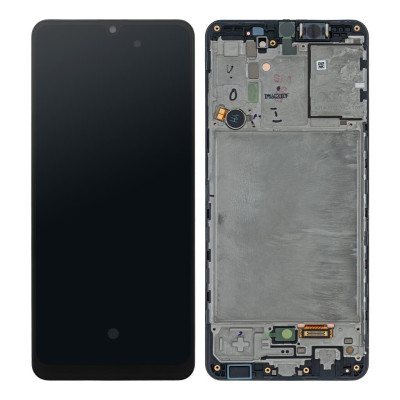 Дисплей для Samsung Galaxy A31 (A315F) модуль с рамкой Черный - (In-Cell) - Премиум