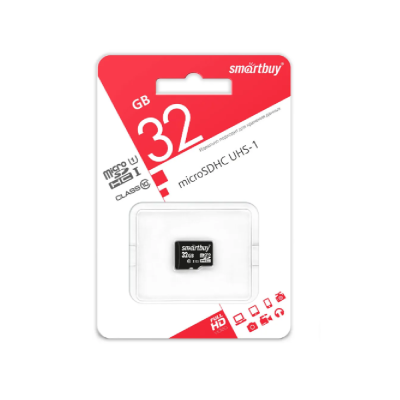 Карта памяти MicroSD 32GB - Class10, Smartbuy, без адаптера (GO89745)