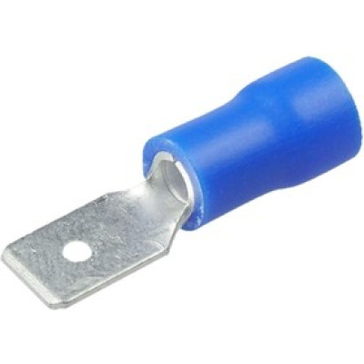 Клемма ножевая (№10) 4.8x0.8 штекер VM2-187(8) изолированная   сечение 1.5-2.5 мм2; синяя