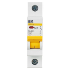 MVA20-1-025-C| Автомат 1Р 25А C 4,5кА ВА47-29 IEK (КЭ814125)