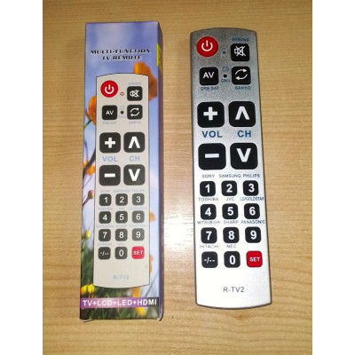 ПДУ УНИВЕРСАЛ R-TV2 TV  UNI инструкция на русском языке