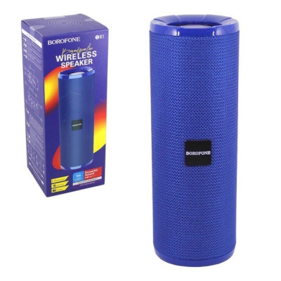 Портативная колонка "BR1 Beyond sportive" синяя  BOROFONE Выходная мощность 2х5Вт; Bluetooth, USB, m