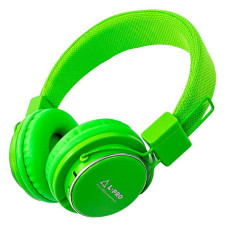 Наушники беспроводные MRH-8809 (AP-8809MP), зеленые  L-PRO дуговые; без Bluetooth; microSD, FM-радио