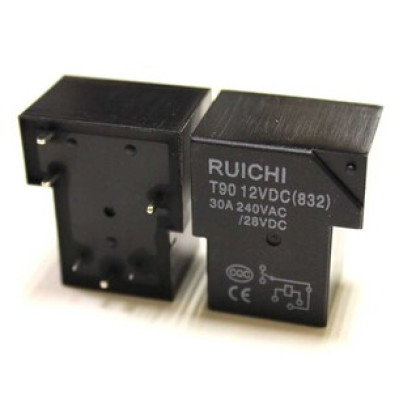 Реле HLS-T90(15F)-DC12V-C   Тип 27 12VDC 1C(SPDT) 30A  He_Li_Shun 32.5*27.5*20.4mm