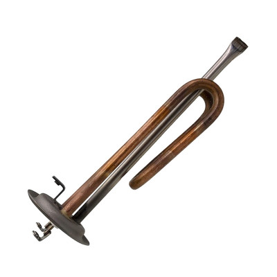 Нагрев. элемент RF 1500 Вт МЕДНЫЙ (20022) Россия Медный; фланец 64 мм; загнутый; M6 под анод; L-193м