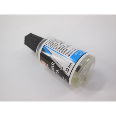 Кислота паяльная 20мл с кисточкой SOLINS пластиковый флакон