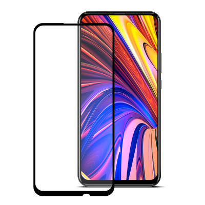 Защитное стекло Huawei P Smart 2019, черное Premium c рамкой MOBI полное покрытие