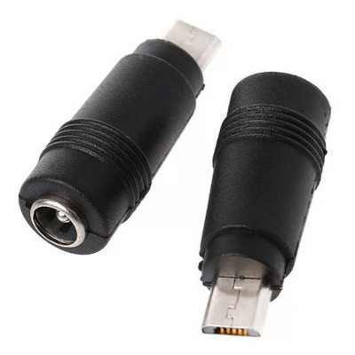 Переходник (4060) 5,5*2,1мм гнездо/microUSB штекер для адаптеров