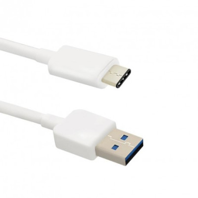 Шнур USB A шт/USB 3.1 Type C  1.0м  (USB2.0) белый