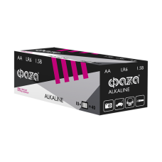 Элемент питания LR6/AA/316 ШРИНК Alkaline  ФАZА 1.5V;щелочные; шринк 4/40/800