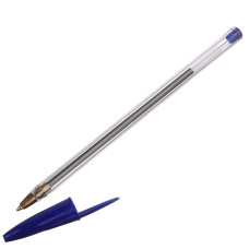 525-112| Ручка  шариковая синяя наконеч 0,7 мм "ClipStudio" (50)(АК)