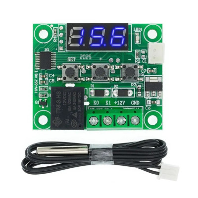 Терморегулятор ULIKE электронный W1209 / 12V Blue(AB)